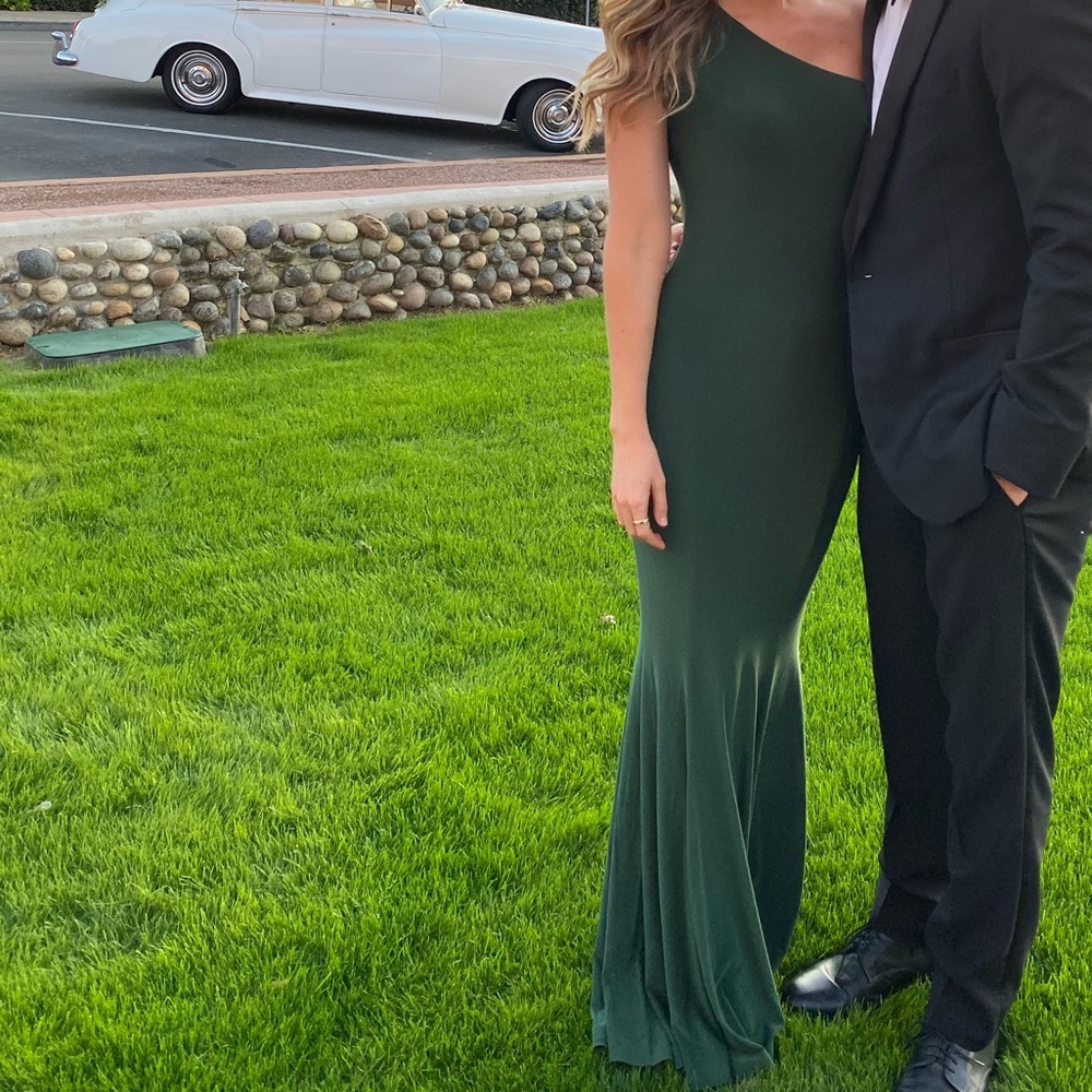 One Shoulder Fishtail Gown